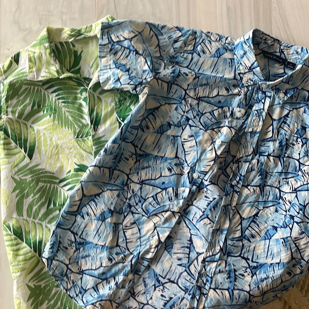 Janie and Jack boys Hawaiian shirts. Each only worn once!